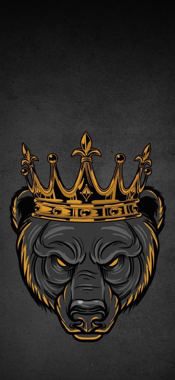 Обои язык, головной убор, гребень, эмблема, арт в разрешении 1080x2340