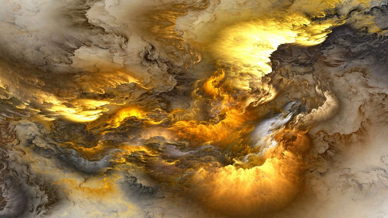 Обои абстрактное пространство психоделической туманности, абстрактное искусство, живопись, холст, психоделическое искусство в разрешении 5120x2880