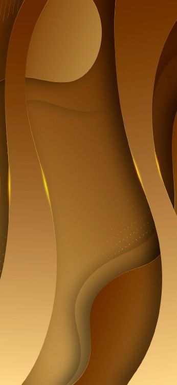 Обои геометрия, математика, Янтарь, Апельсин, арт в разрешении 1080x2340