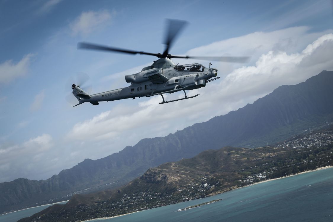 Обои вертолет, ударный вертолет, самолеты, корпус морской пехоты США, винтокрылая машина в разрешении 5184x3456