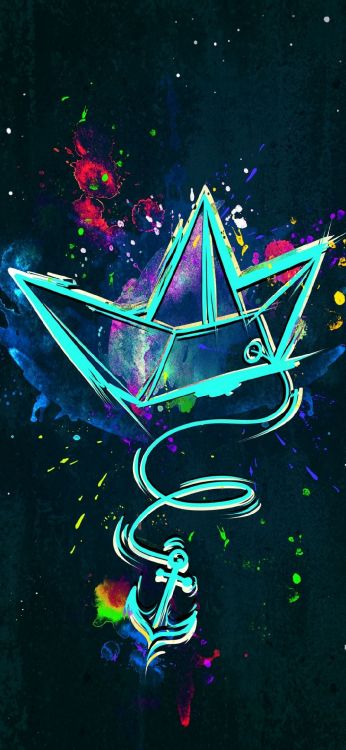 Обои графический дизайн, визуальное искусство, постер, треугольник, арт в разрешении 1080x2340