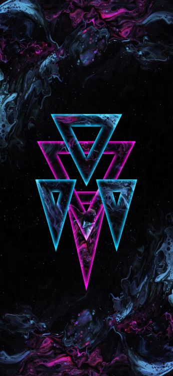 Обои синий фиолетовый, пурпур, Фиолетовый, цветной, синий в разрешении 1407x3045