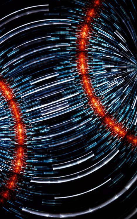 Обои свет, Апельсин, круг, электрик, космос в разрешении 2400x3840