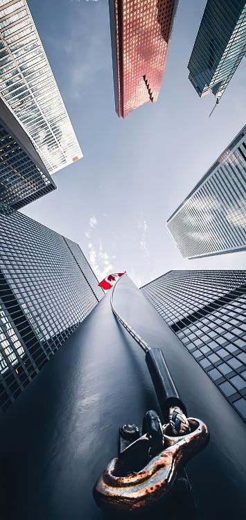 Обои небоскреб, здание, дневное время, белые, мир в разрешении 1422x3000