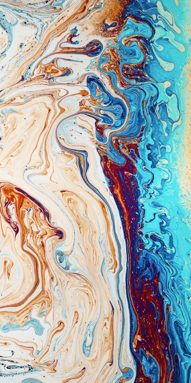 Обои вода, живопись, визуальное искусство, абстрактное искусство, арт в разрешении 2577x5154