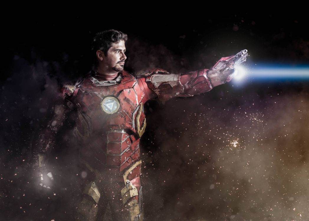 Обои супергерой, Железный человек, Капитан Америка, Мстители: Война бесконечности, космос в разрешении 4096x2929