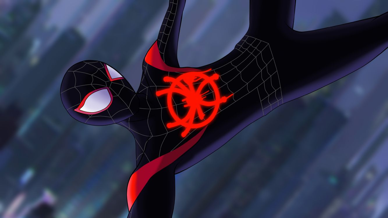 Обои арт, человек-паук, графический дизайн, супергерой, графика в разрешении 4031x2267