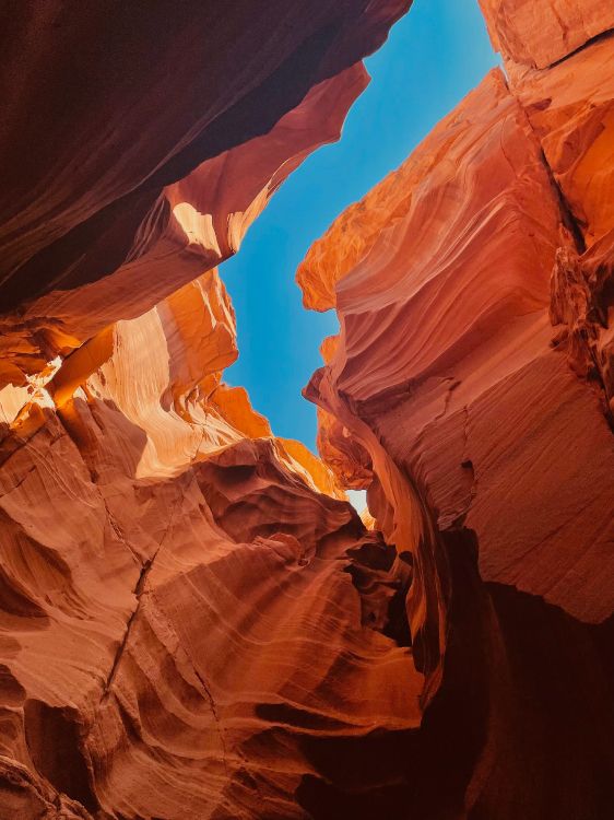 Обои каньон, каньон антилопы, окружающая среда, коренная порода, природный ландшафт в разрешении 3024x4032