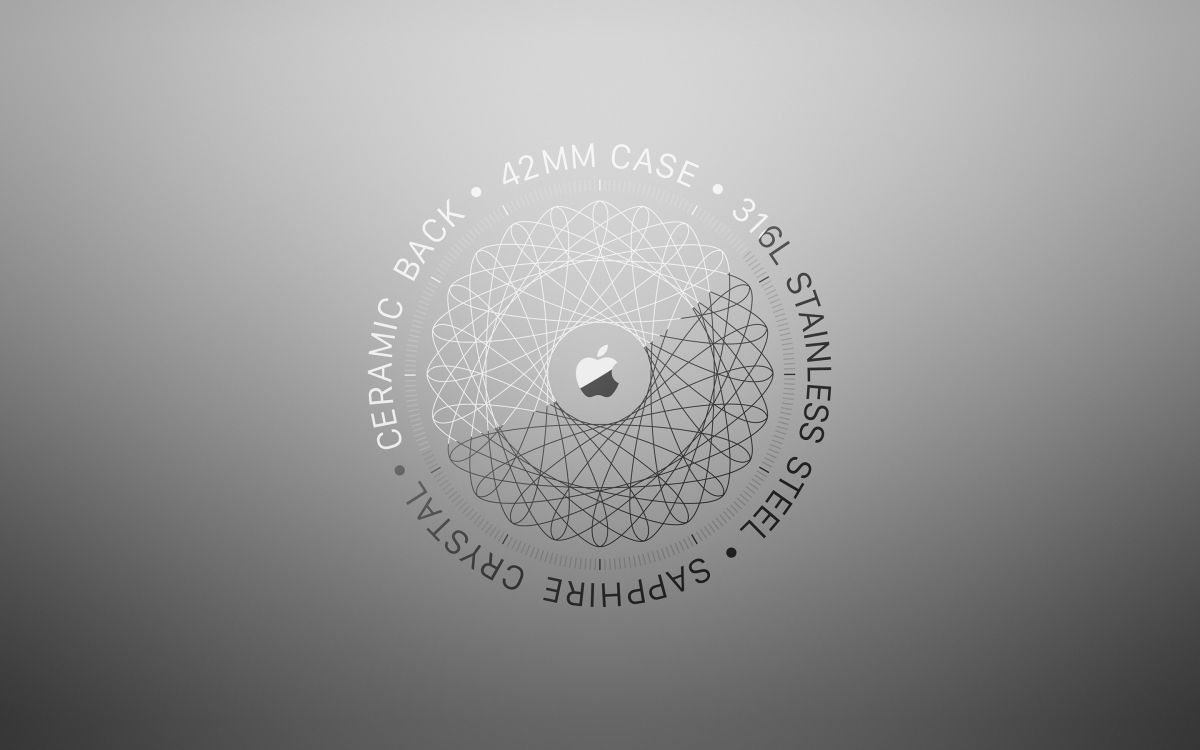 Обои круг, макбук Эйр, apple, macbook, лого в разрешении 2880x1800