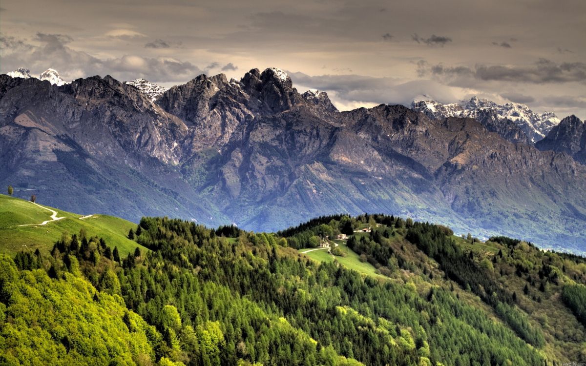 Обои гора, пейзаж, пейзажи гор, горный рельеф, горный хребет в разрешении 2560x1600