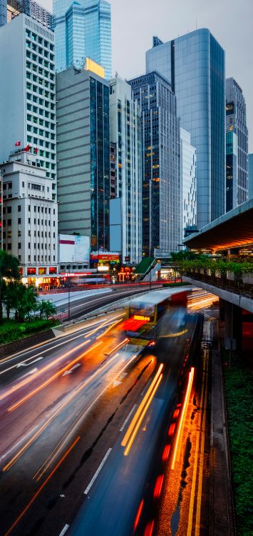 Обои docs24, небоскреб, здание, дневное время, автомобильное освещение в разрешении 1420x3000