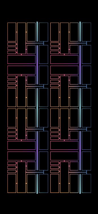 Обои архитектура, apple m1, коричневый цвет, красочность, узор в разрешении 1420x3073