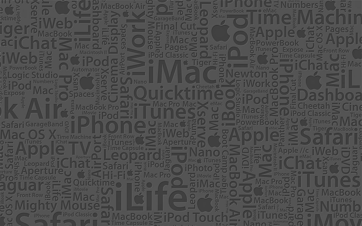 Обои узор, айпод, черный и белый, число, iMac в разрешении 2560x1600