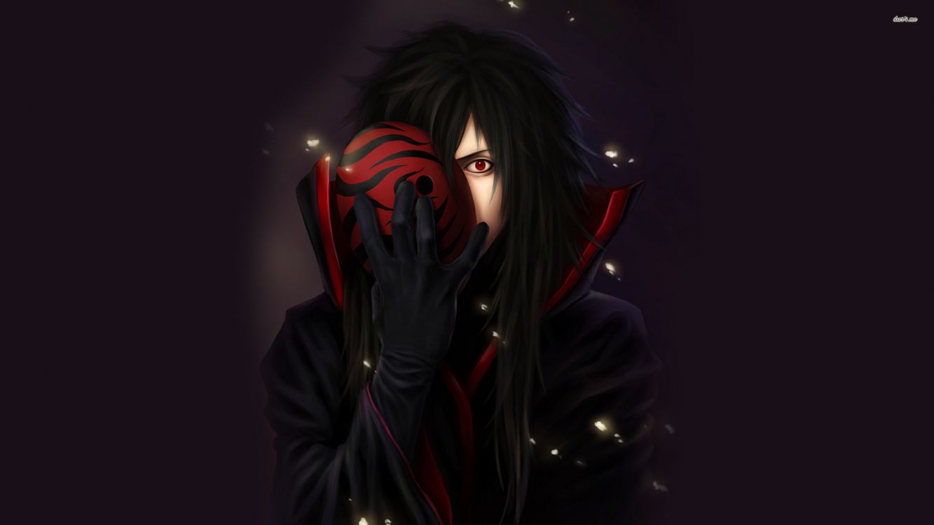 Обои Мадара Учиха, темнота, клан Учиха, Наруто, суперзлодей в разрешении 2560x1440