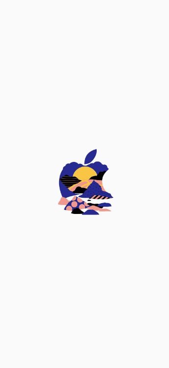 Обои apple, iPhone, Apple Event October 2020, яблоко, синий кобальт в разрешении 1242x2688