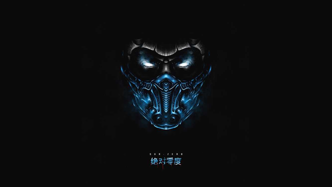 Обои мортал комбат, mortal kombat, Саб Зиро, ниже нуля минималистский, Куай Лян в разрешении 7680x4320