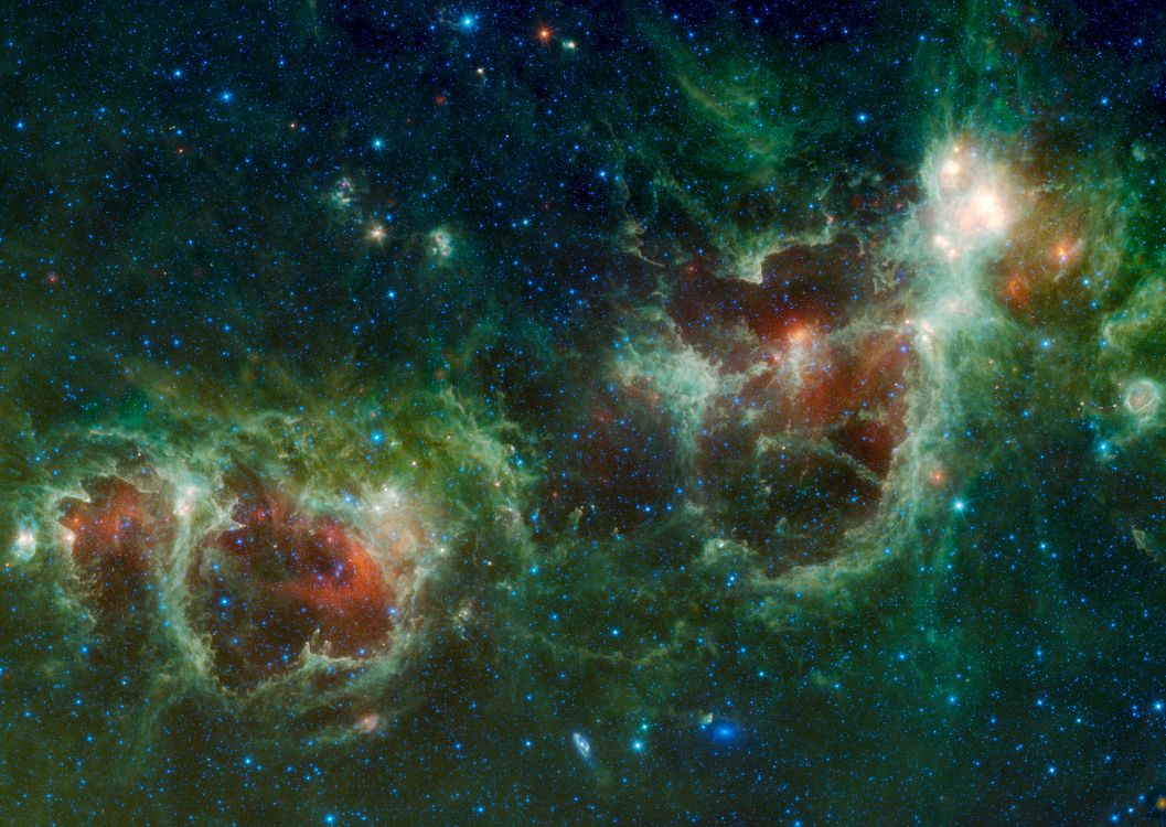 Обои Westerhout 5, Сердце Туманности, туманность, Галактика, звезда в разрешении 7252x5142