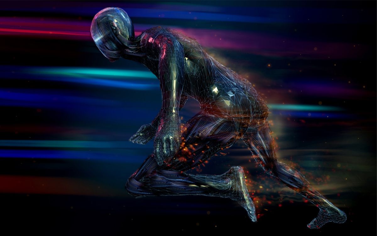 Обои цифровое искусство, живопись, 3d компьютерная графика, трех мерное пространство, абстрактное искусство в разрешении 1920x1200