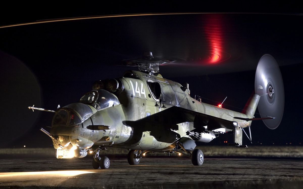 Обои Ми 24, военный вертолет, винтокрылая машина, авиация, воздушные силы в разрешении 1920x1200