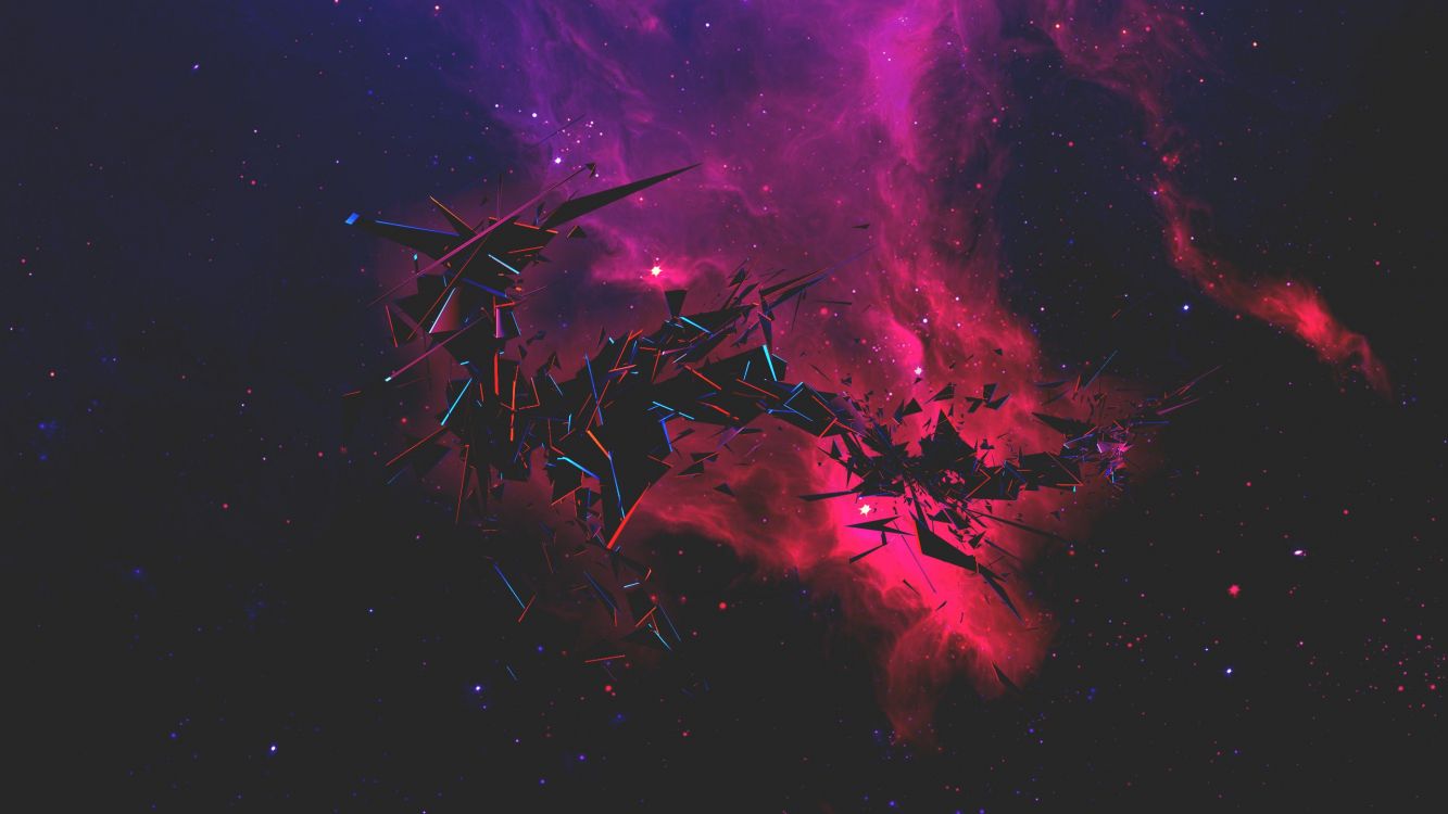 Обои Галактика, туманность, космос, атмосфера, астрономический объект в разрешении 2560x1440