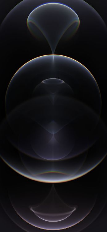 Обои яблоко, смартфон, тихоокеанский синий, вода, арт в разрешении 1080x2340