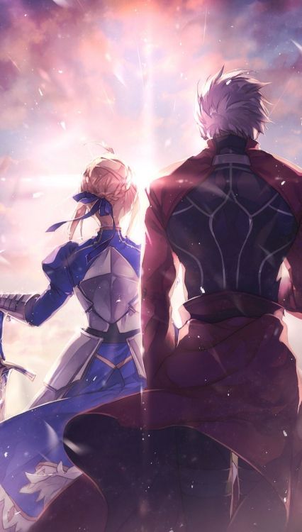 Обои лучник сабля судьба, сабля, лучник, эмия Широ, Гильгамеш в разрешении 1080x1899