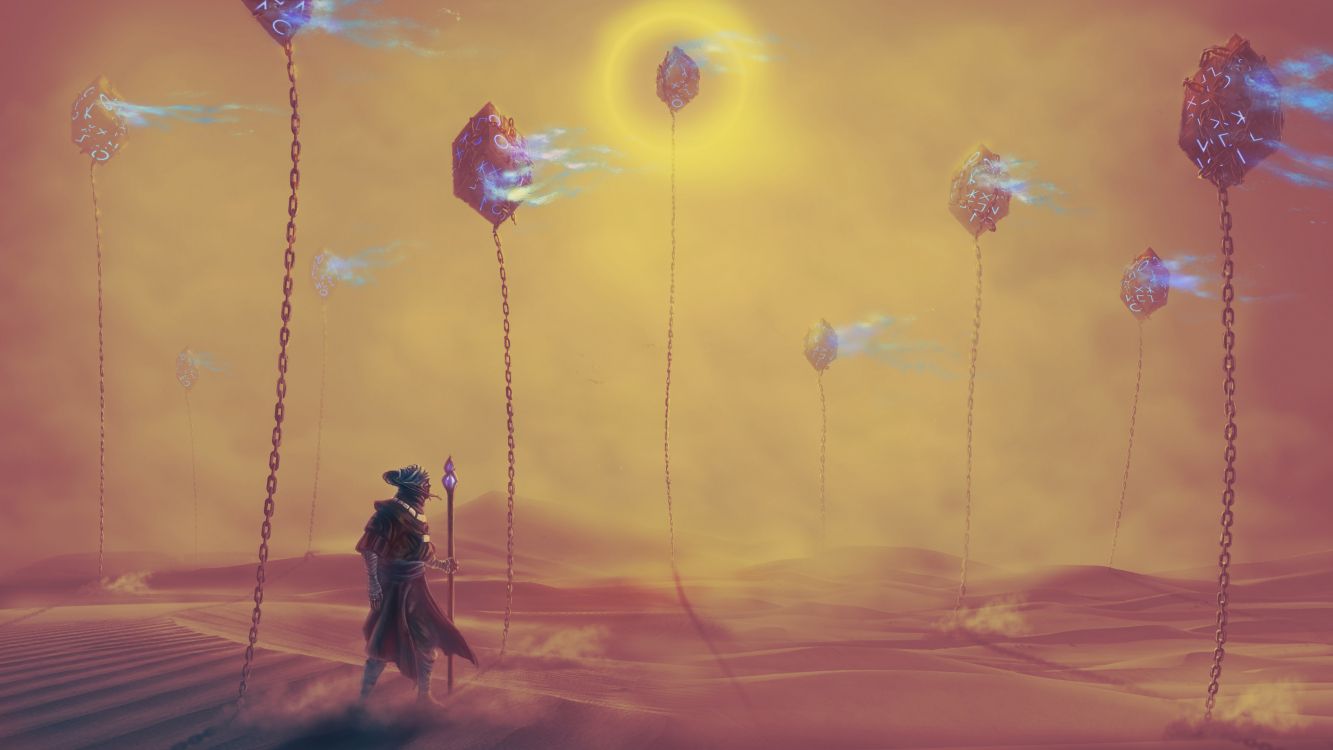 Обои визуальное искусство, свет, живопись, акварельные краски, Лягушачий Конгаз в разрешении 3840x2160