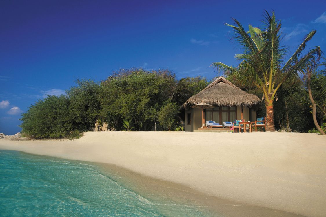 Обои пляж фронта, Тза, Отель Anantara Дхигит Мальдивах, прибежище, пляж в разрешении 4367x2911