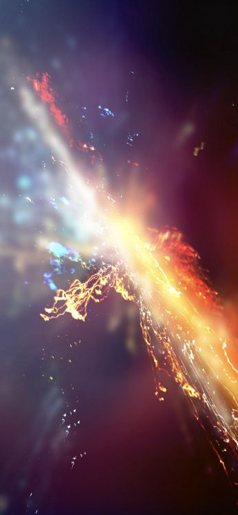 Обои взрыв, цветной, андроид, ios, iOS 14 в разрешении 1125x2436