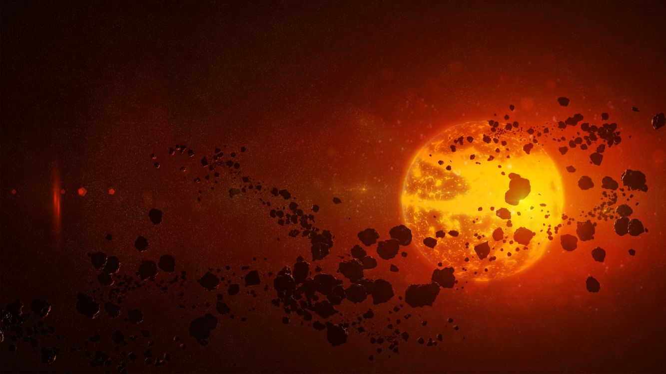 Обои Апельсин, красный цвет, свет, желтый, Янтарь в разрешении 2560x1440