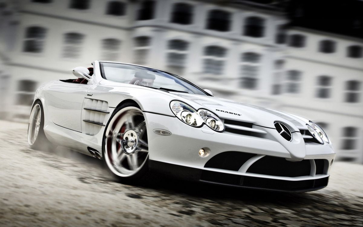 Обои Mercedes-Benz SLR McLaren, Брабус, авто, спорткар, суперкар в разрешении 1920x1200