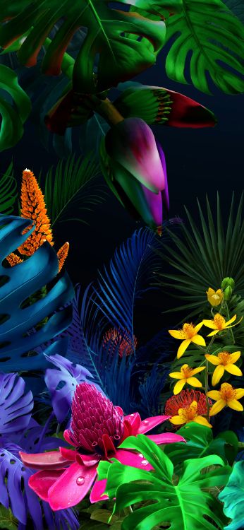 Обои LG, LG G8 ThinQ, смартфон, андроид, лепесток в разрешении 1440x3120