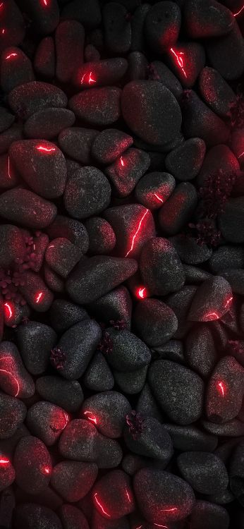 Обои смартфон, автомобильные шины, автомобильное освещение, жидкий, красный цвет в разрешении 2160x4680