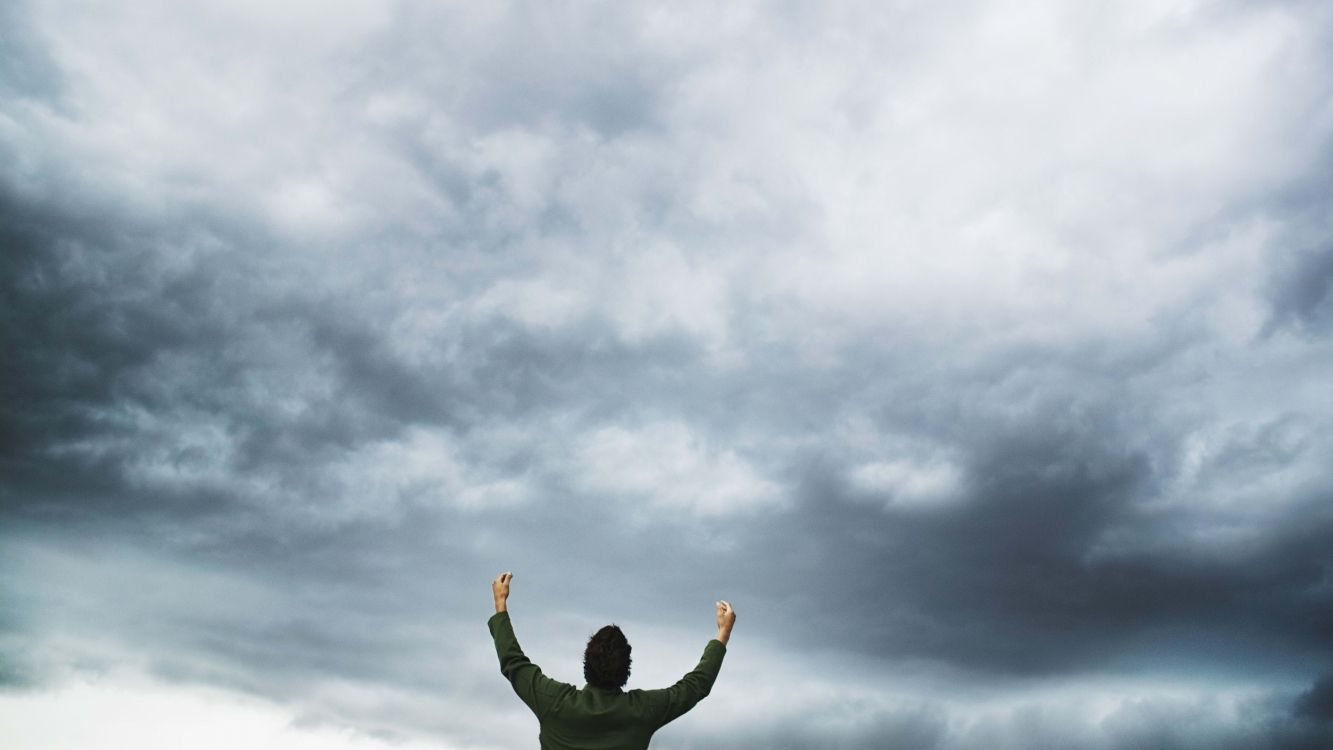 Обои облако, кучевые, горизонт, метеорологическое явление, молния в разрешении 3840x2160