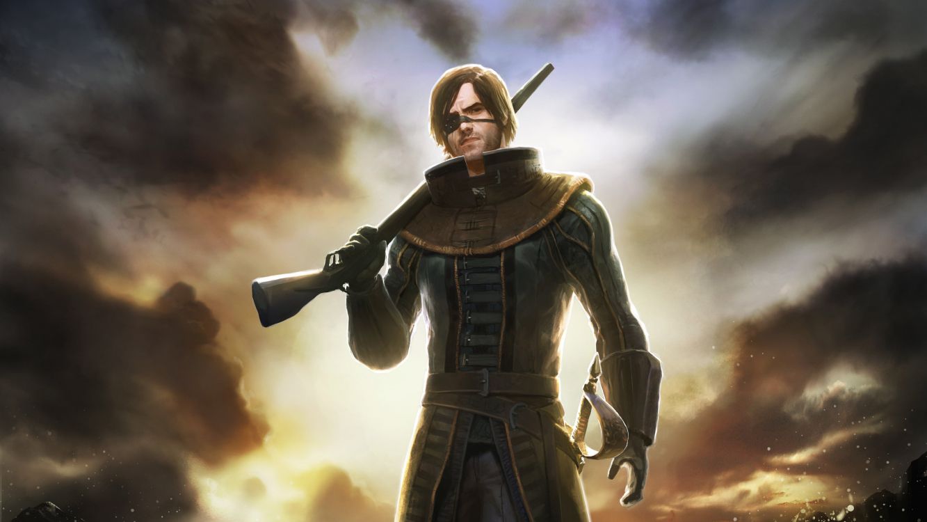 Обои Ризен 2 Темные Воды, Воскрес, Пиранья Байт, приключенческая игра, фигурка в разрешении 3543x1993