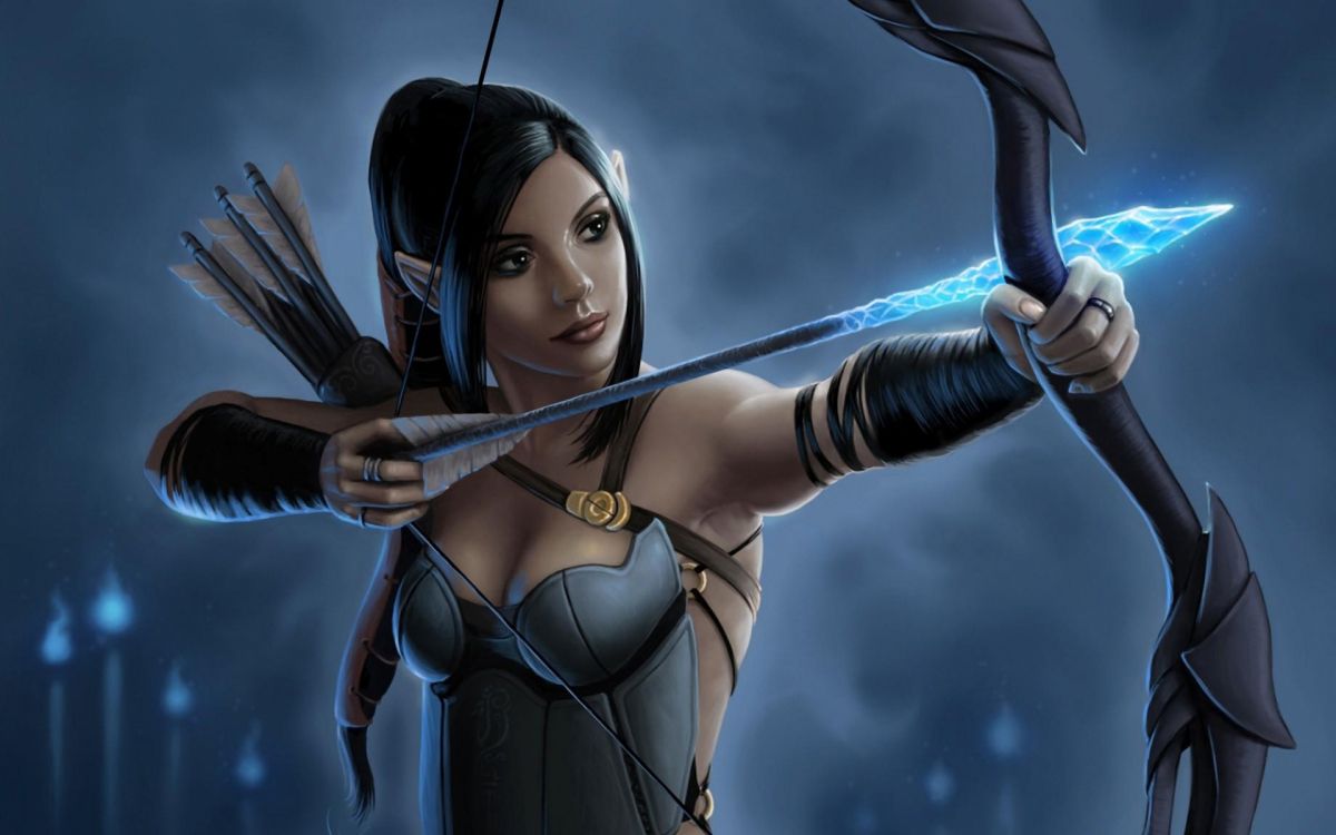 Обои эльф, фэнтези, авантюрист, темные фантазии, женщина в разрешении 1920x1200