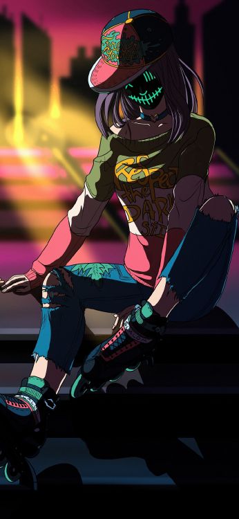 Обои арт, бедра, мультфильм, развлечение, очки в разрешении 1080x2340