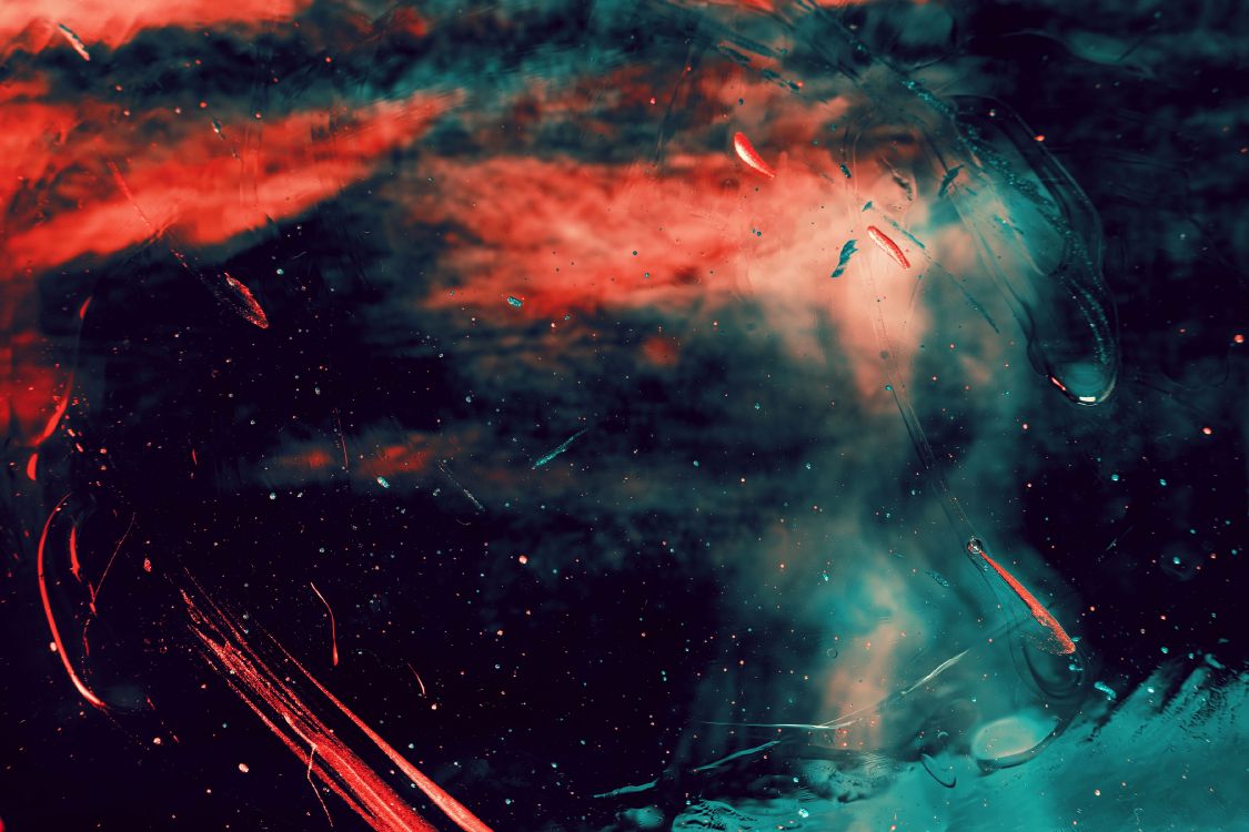 Обои туманность, спецэффекты, Вселенная, красный цвет, видеоэффекты в разрешении 3600x2400