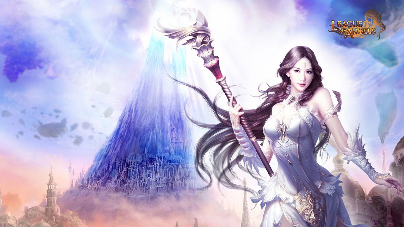 Обои Лига Ангелов, мифология, мифическое существо, аниме, женщина воин в разрешении 2133x1200