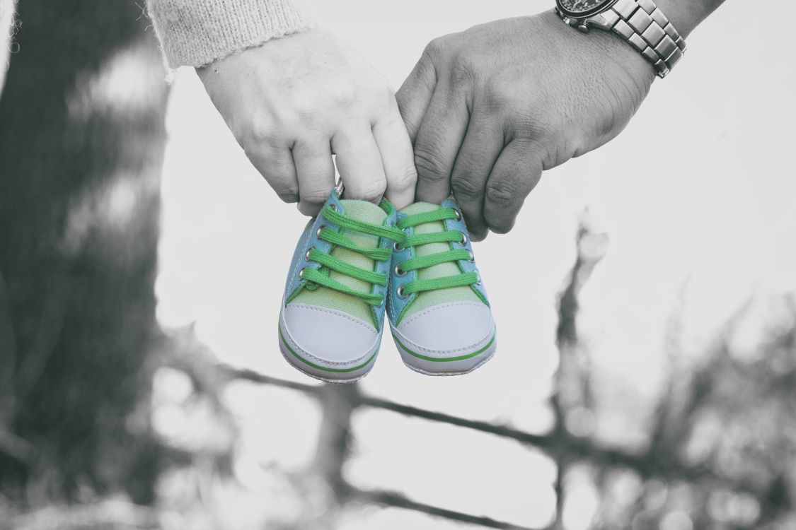 Обои беременность, зеленый, обувь, башмак, ребенок в разрешении 5760x3840