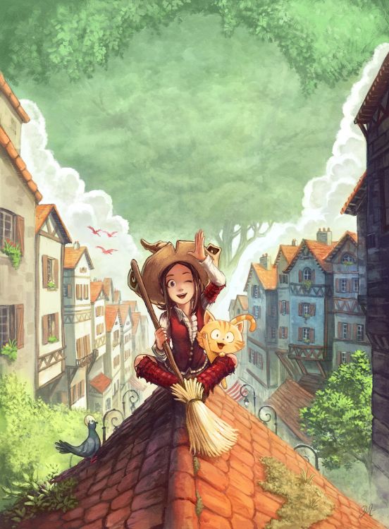 Обои Дэвид revoy искусства, PepperCarrot, арт, артист, живопись в разрешении 3093x4200