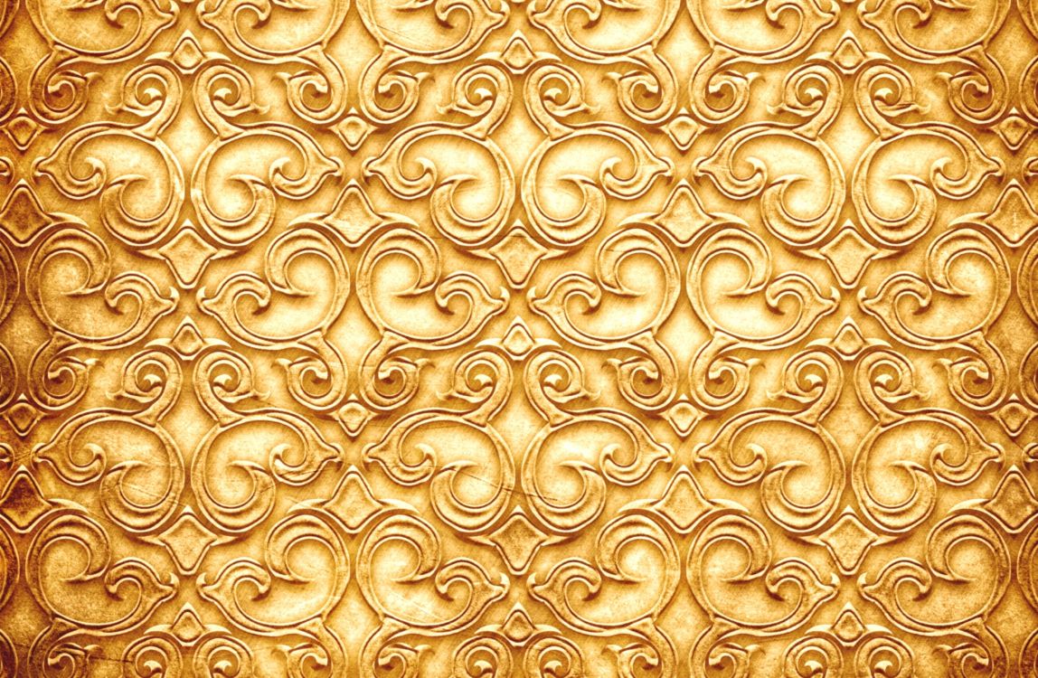 Обои цвет, золото, узор, желтый, дизайн в разрешении 3000x1959