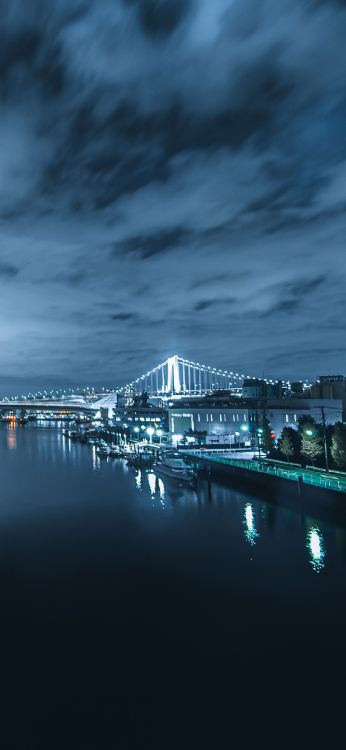 Обои отражение, здание, небоскреб, архитектура, вышка в разрешении 1080x2340