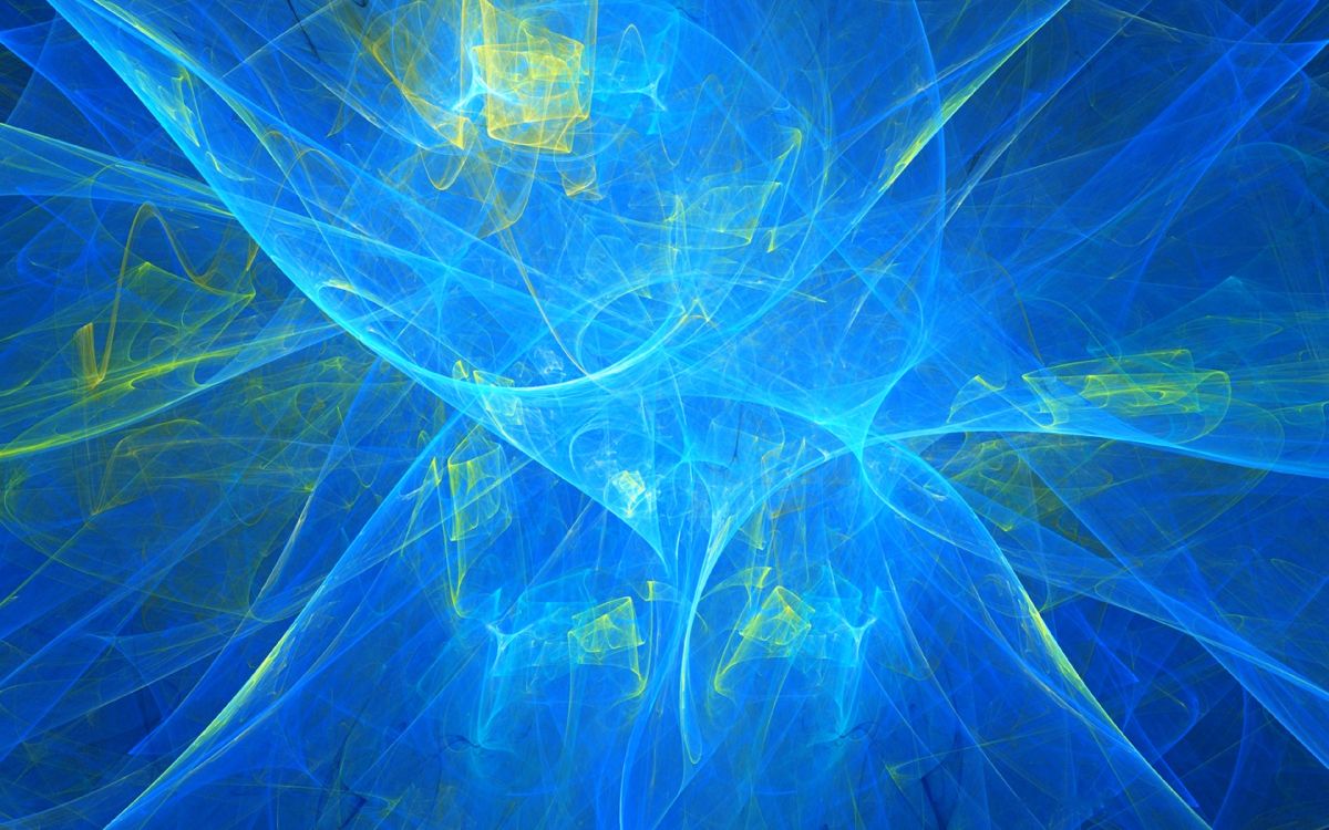 Обои синий, электрик, лазурный, фрактальное искусство, космос в разрешении 3840x2400