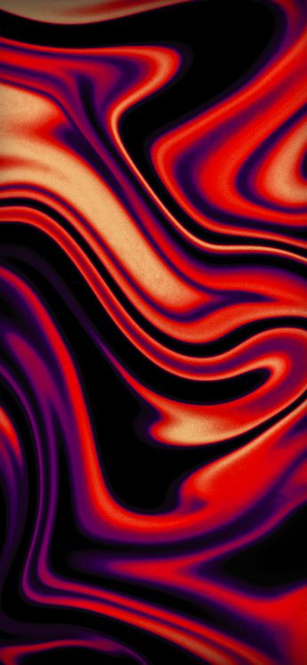 Обои Апельсин, фрактальное искусство, красочность, пурпур, арт в разрешении 1420x3073