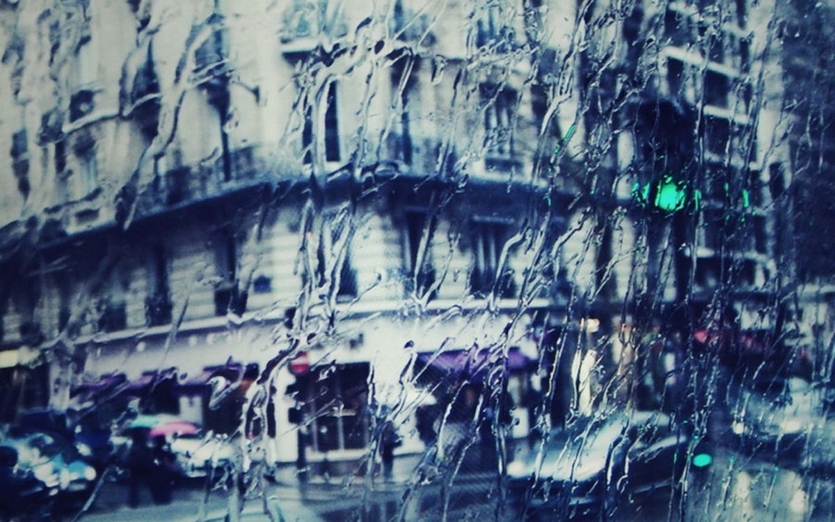 Обои вода, стена, отражение, свет, Метрополис в разрешении 1920x1200