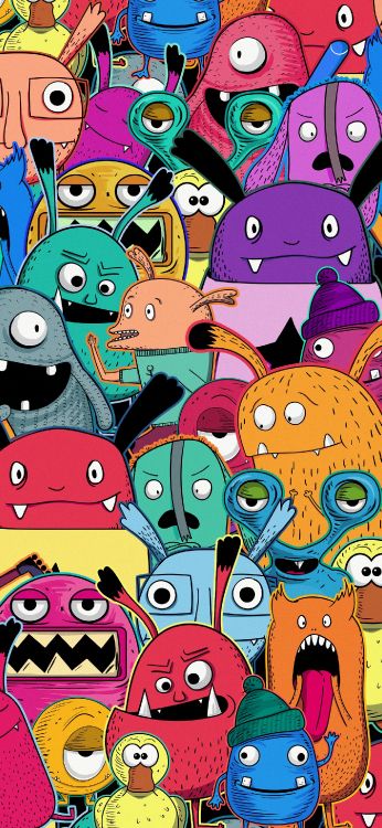 Обои мультфильм, комиксы, визуальное искусство, дизайн, комикс в разрешении 1407x3045