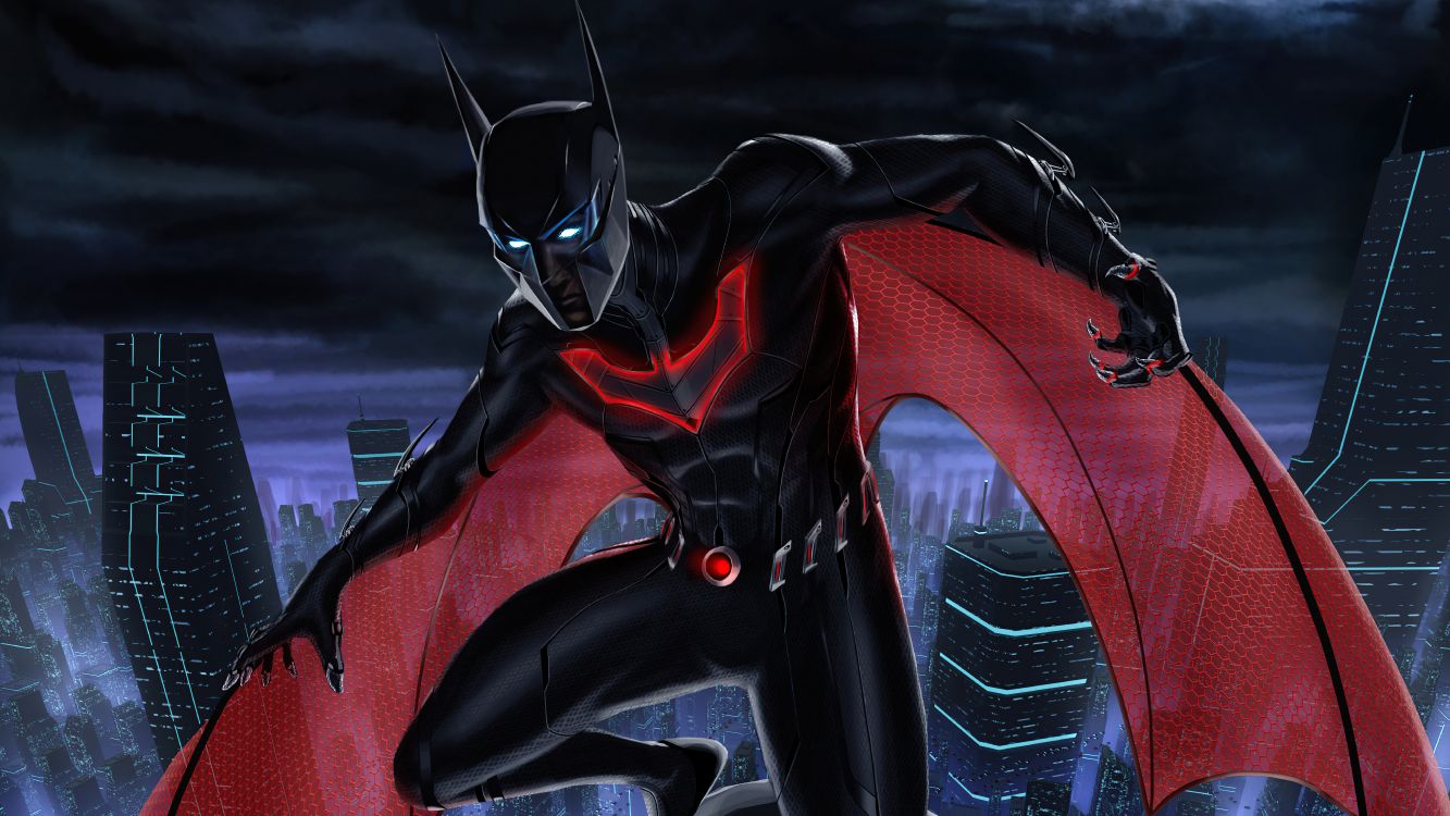 Обои Бэтмен, Бэтмен вне искусства, Терри Макгиннис, арт, супергерой в разрешении 7680x4320