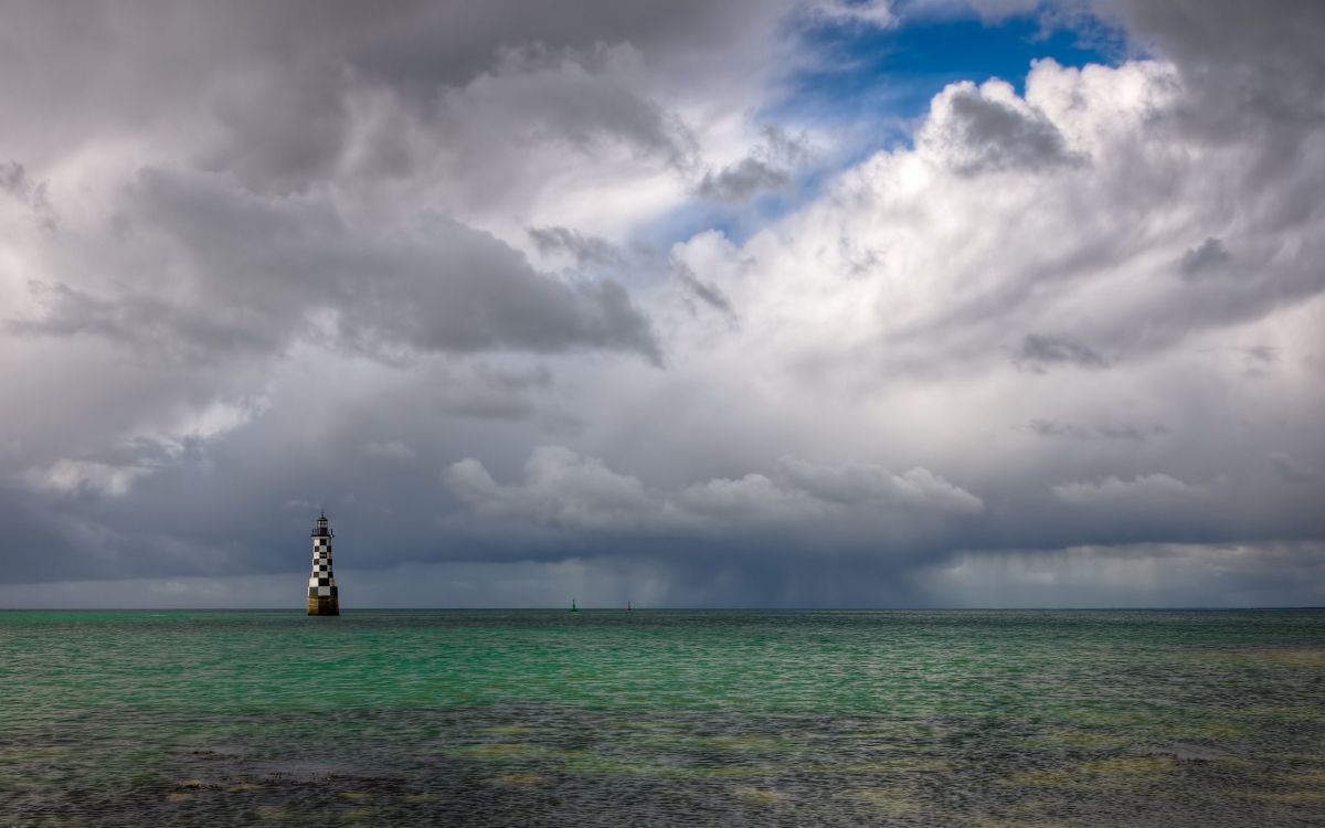 Обои облако, горизонт, море, океан, спокойный в разрешении 2560x1600