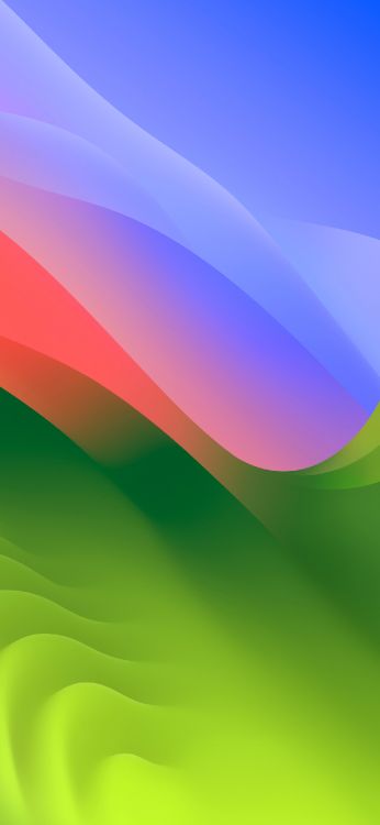 Обои визуальное искусство, Эпл, iOS 17, красочность, лазурный в разрешении 1290x2796